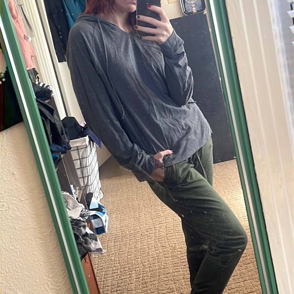 Drawstring Pullover Sweatshirt